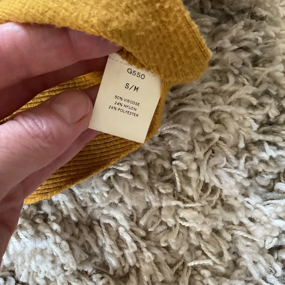 Kerisma G550 Ryker Mustard Yellow‎ Ribbed Dolman Sleeve Boat Neck Sweater SM